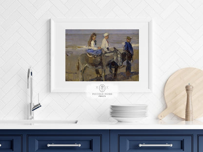 Donkey Ride | P423 - Single Art Prints - Piccolo Fiore Prints