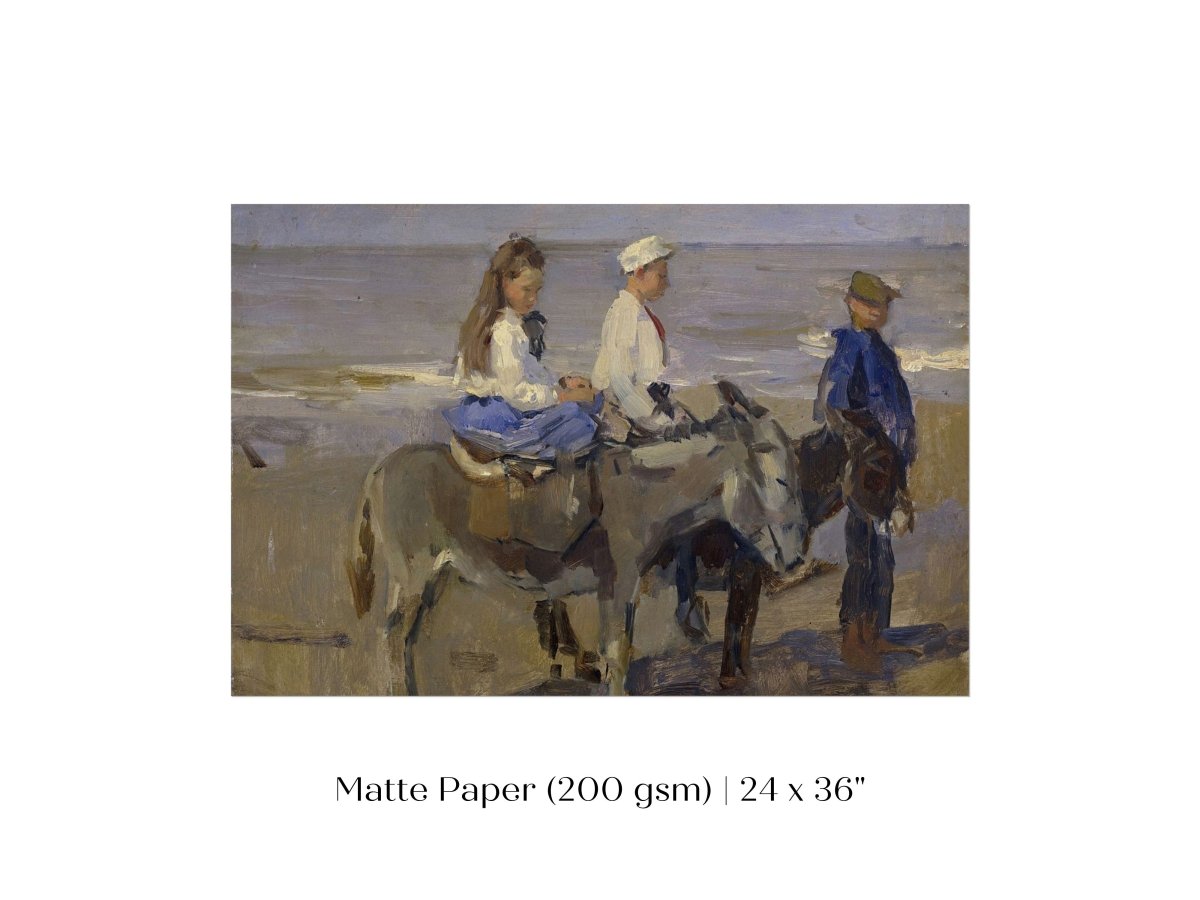 Donkey Ride | P423 - Single Art Prints - Piccolo Fiore Prints