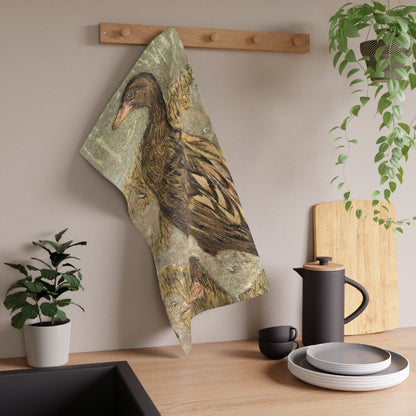 Duck with Ducklings | Tea Towel - Tea Towel - Piccolo Fiore Prints