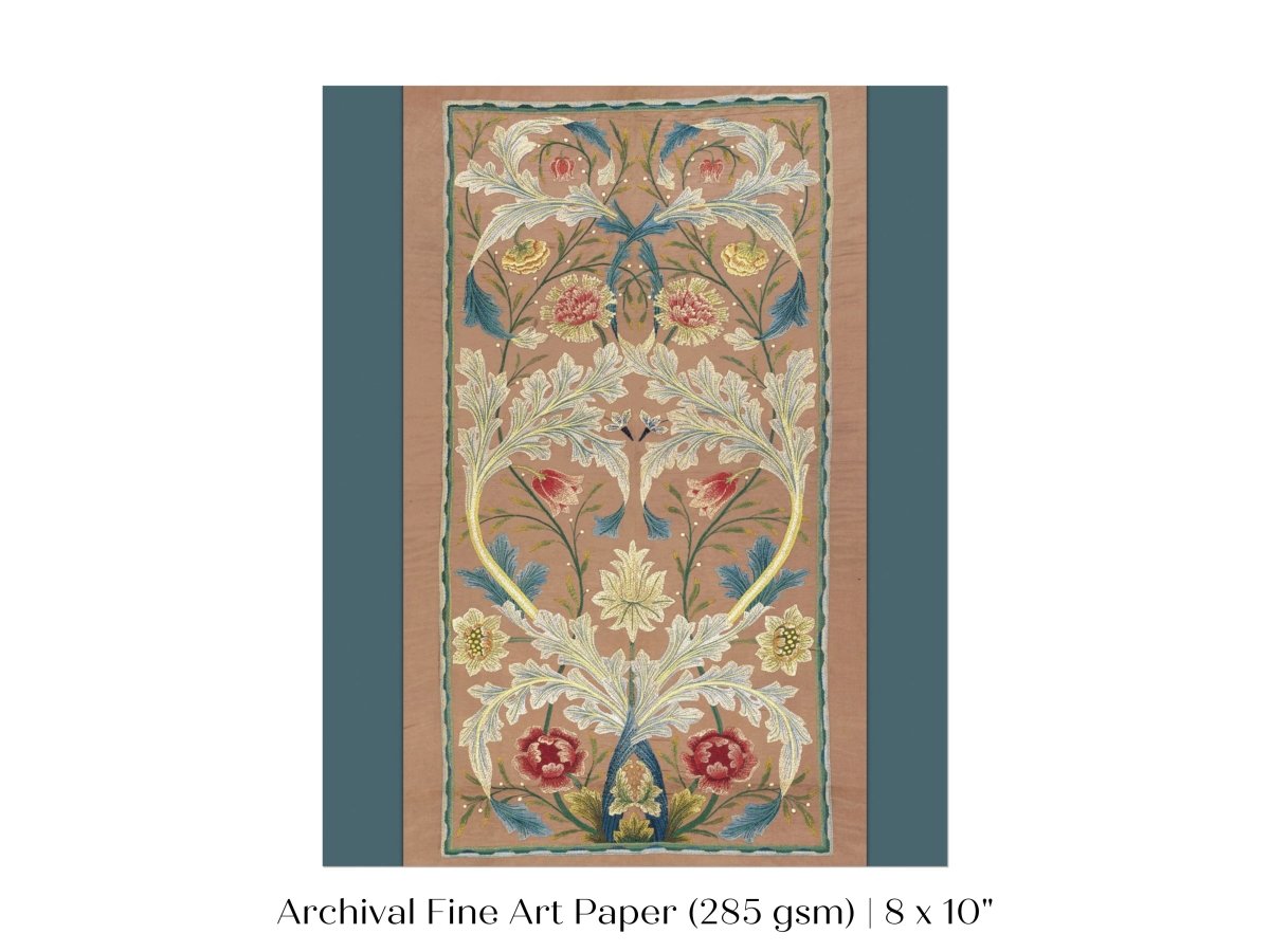Embroidered Panel | P436 - Single Art Prints - Piccolo Fiore Prints