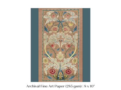 Embroidered Panel | P436 - Single Art Prints - Piccolo Fiore Prints
