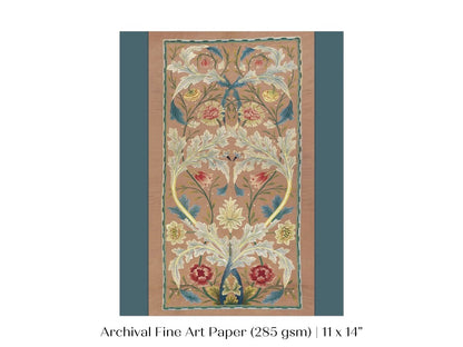 Embroidered Panel | P436 - Single Art Prints - Piccolo Fiore Prints