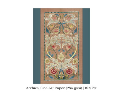 Embroidered Panel | P436 - Single Art Prints - Piccolo Fiore Prints