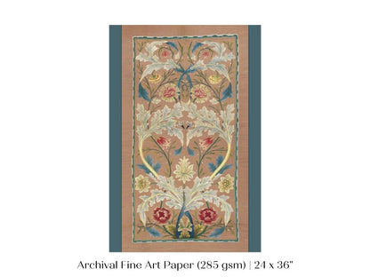 Embroidered Panel | P436 - Single Art Prints - Piccolo Fiore Prints