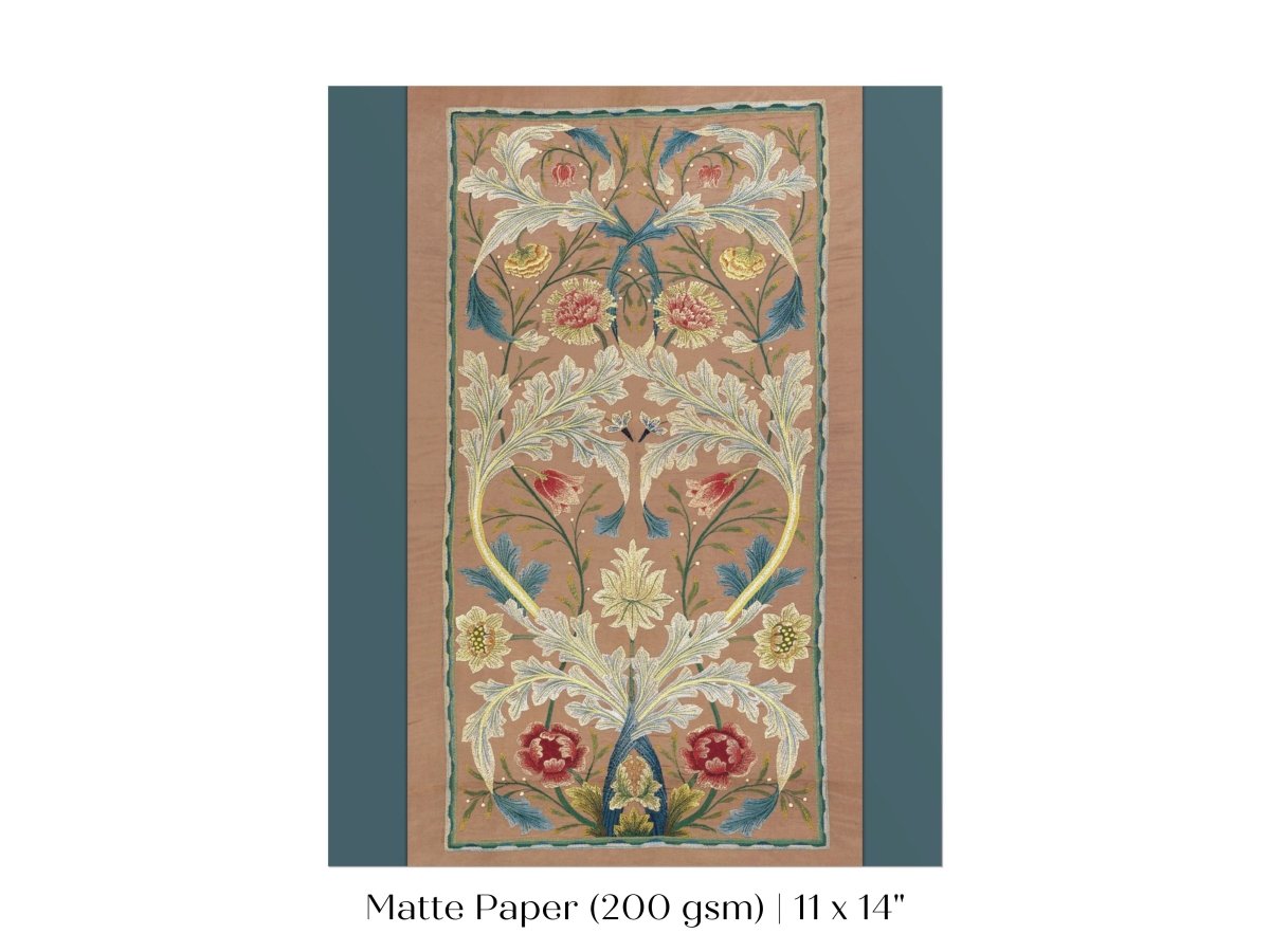 Embroidered Panel | P436 - Single Art Prints - Piccolo Fiore Prints