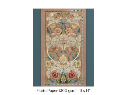 Embroidered Panel | P436 - Single Art Prints - Piccolo Fiore Prints