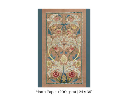 Embroidered Panel | P436 - Single Art Prints - Piccolo Fiore Prints