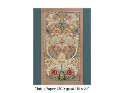Embroidered Panel | P436 - Single Art Prints - Piccolo Fiore Prints