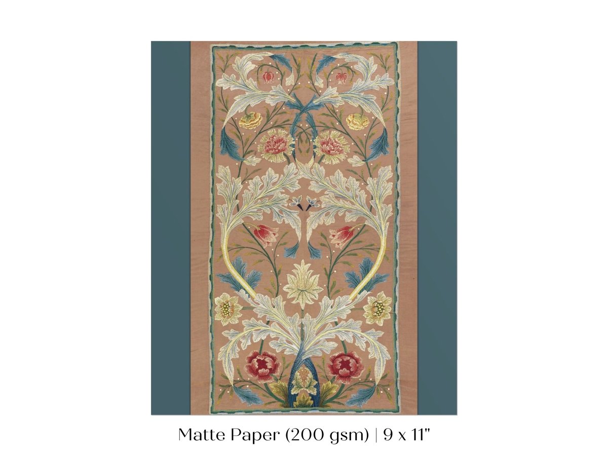 Embroidered Panel | P436 - Single Art Prints - Piccolo Fiore Prints