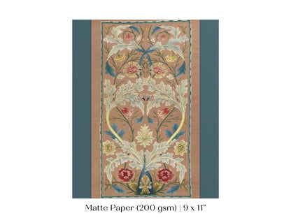 Embroidered Panel | P436 - Single Art Prints - Piccolo Fiore Prints