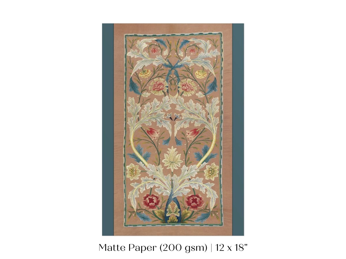 Embroidered Panel | P436 - Single Art Prints - Piccolo Fiore Prints