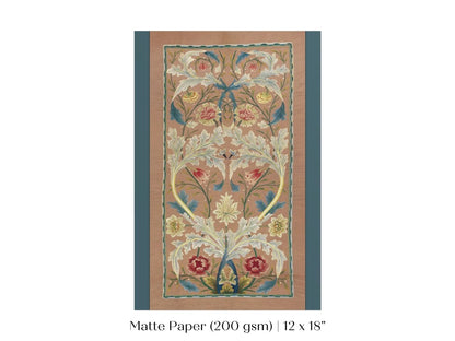 Embroidered Panel | P436 - Single Art Prints - Piccolo Fiore Prints