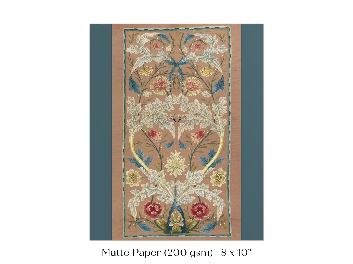 Embroidered Panel | P436 - Single Art Prints - Piccolo Fiore Prints