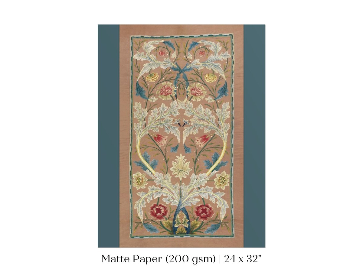 Embroidered Panel | P436 - Single Art Prints - Piccolo Fiore Prints