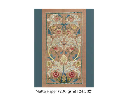 Embroidered Panel | P436 - Single Art Prints - Piccolo Fiore Prints