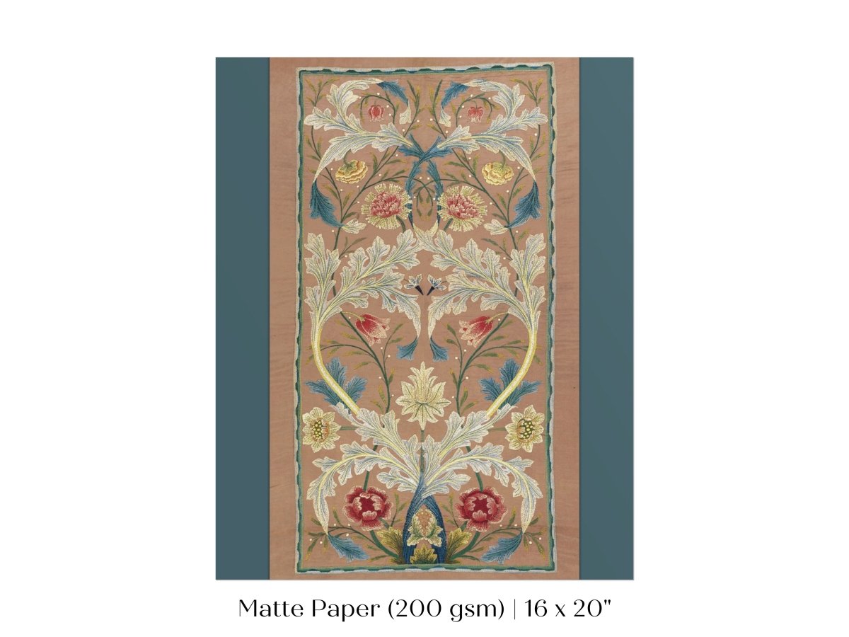 Embroidered Panel | P436 - Single Art Prints - Piccolo Fiore Prints