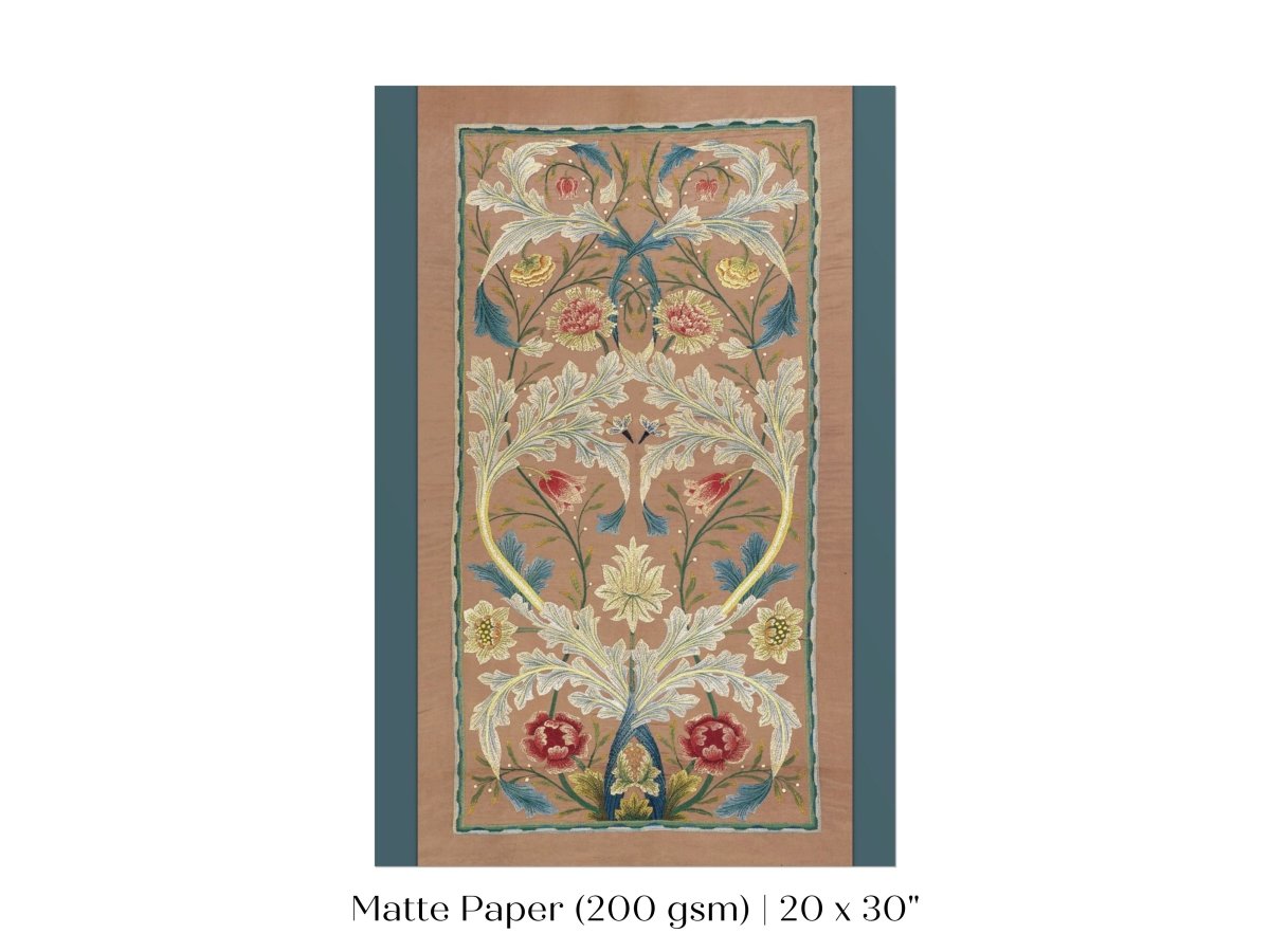 Embroidered Panel | P436 - Single Art Prints - Piccolo Fiore Prints