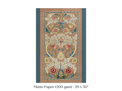 Embroidered Panel | P436 - Single Art Prints - Piccolo Fiore Prints