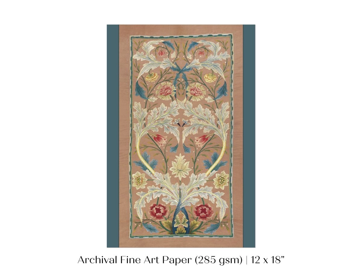 Embroidered Panel | P436 - Single Art Prints - Piccolo Fiore Prints