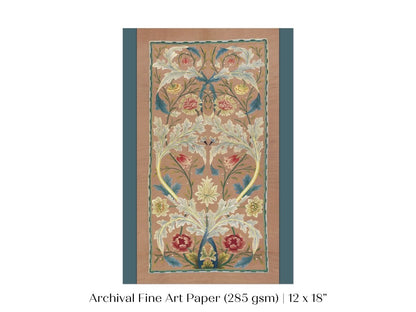 Embroidered Panel | P436 - Single Art Prints - Piccolo Fiore Prints