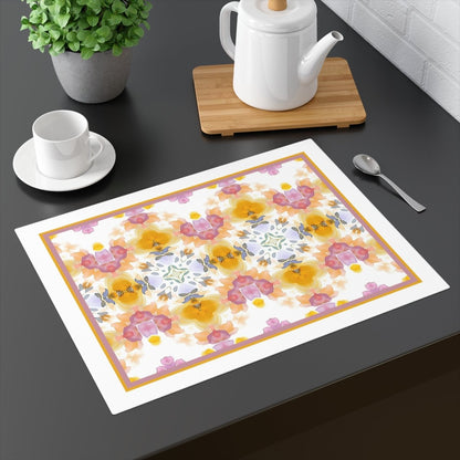 Fairisle Bloom | Placemat - Cotton Twill Placemat - Piccolo Fiore Prints