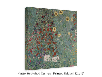 Farm Garden with Sunflowers | P383 - Single Square Art Prints - Piccolo Fiore Prints