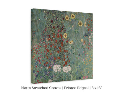 Farm Garden with Sunflowers | P383 - Single Square Art Prints - Piccolo Fiore Prints