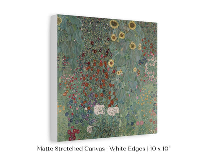Farm Garden with Sunflowers | P383 - Single Square Art Prints - Piccolo Fiore Prints