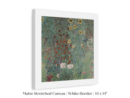 Farm Garden with Sunflowers | P383 - Single Square Art Prints - Piccolo Fiore Prints
