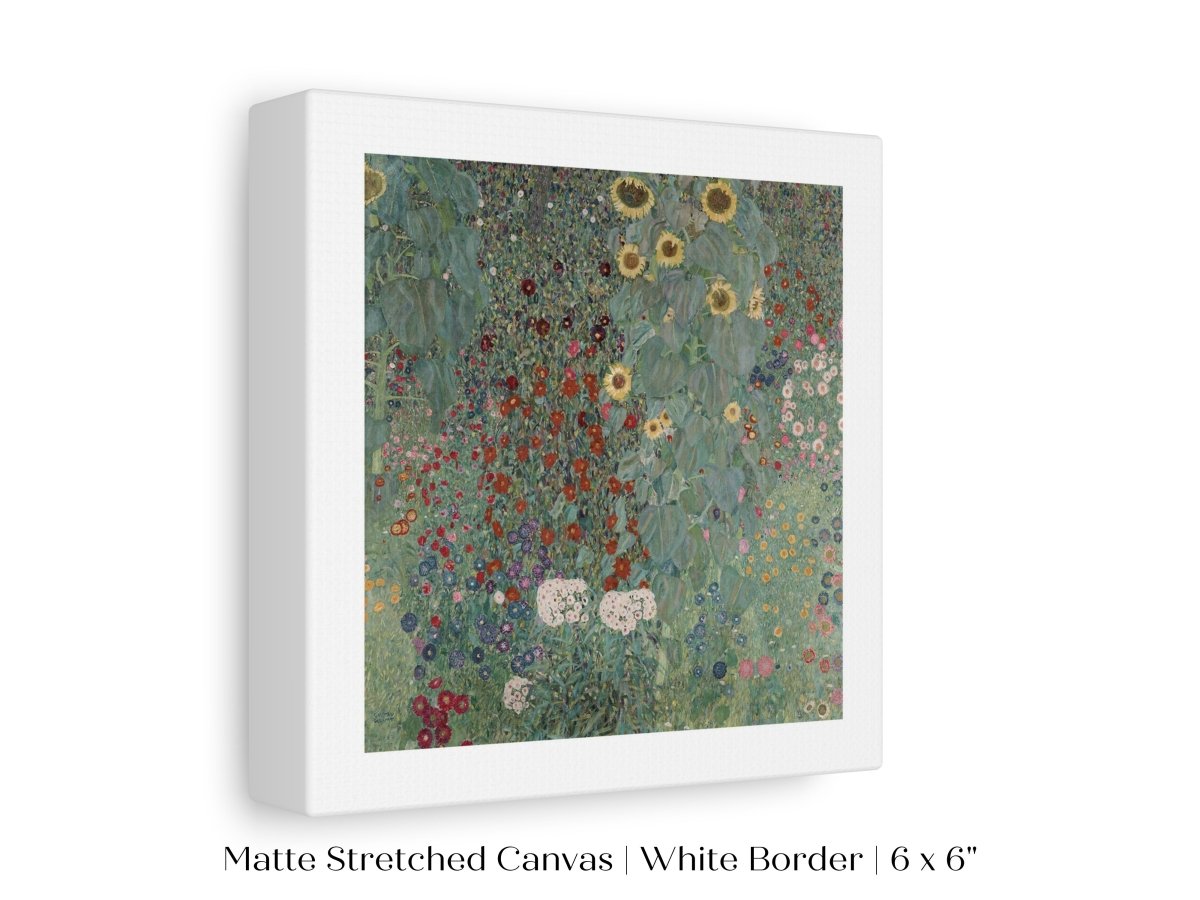 Farm Garden with Sunflowers | P383 - Single Square Art Prints - Piccolo Fiore Prints