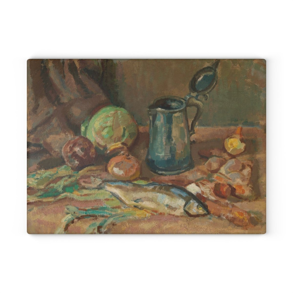 Fish Supper | Glass Chopping Board - Glass Chopping Board - Piccolo Fiore Prints