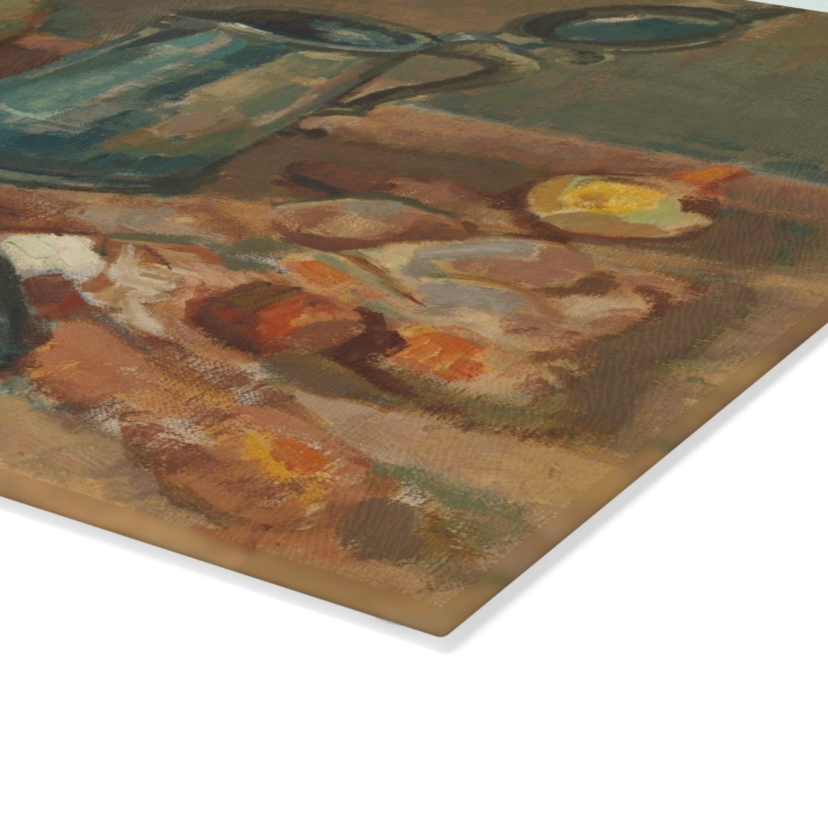 Fish Supper | Glass Chopping Board - Glass Chopping Board - Piccolo Fiore Prints