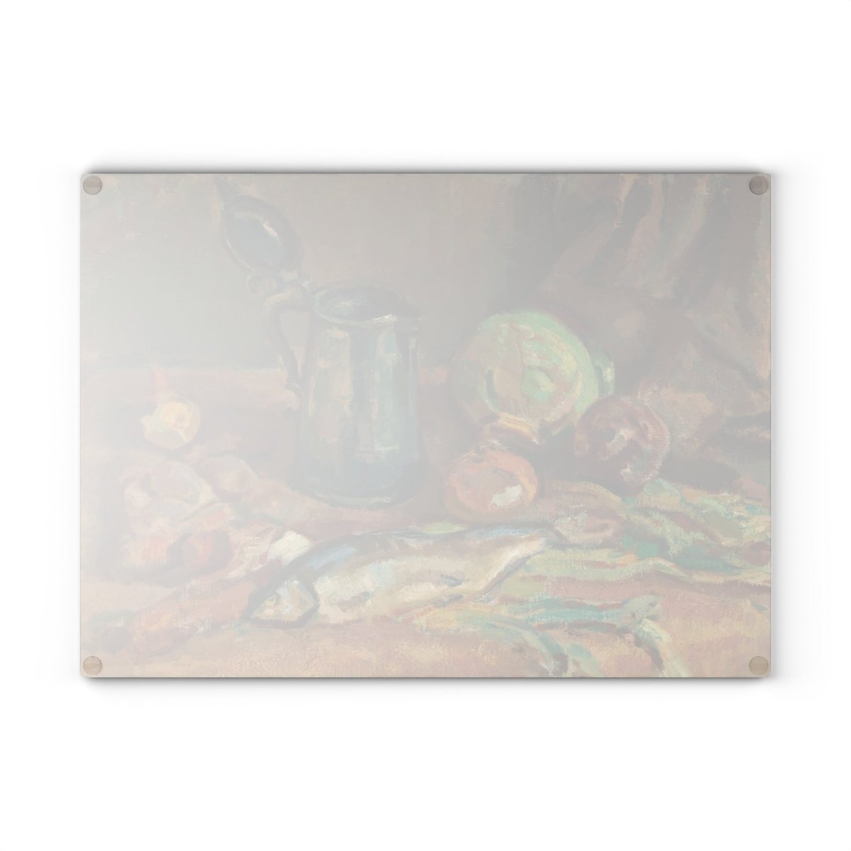 Fish Supper | Glass Chopping Board - Glass Chopping Board - Piccolo Fiore Prints