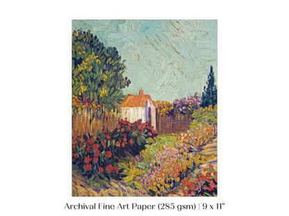 Floral Country Garden | P310 - Single Art Prints - Piccolo Fiore Prints