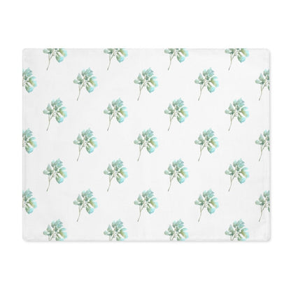 Flower Head in White | Placemat - Cotton Twill Placemat - Piccolo Fiore Prints