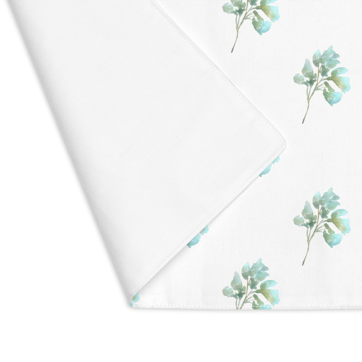 Flower Head in White | Placemat - Cotton Twill Placemat - Piccolo Fiore Prints