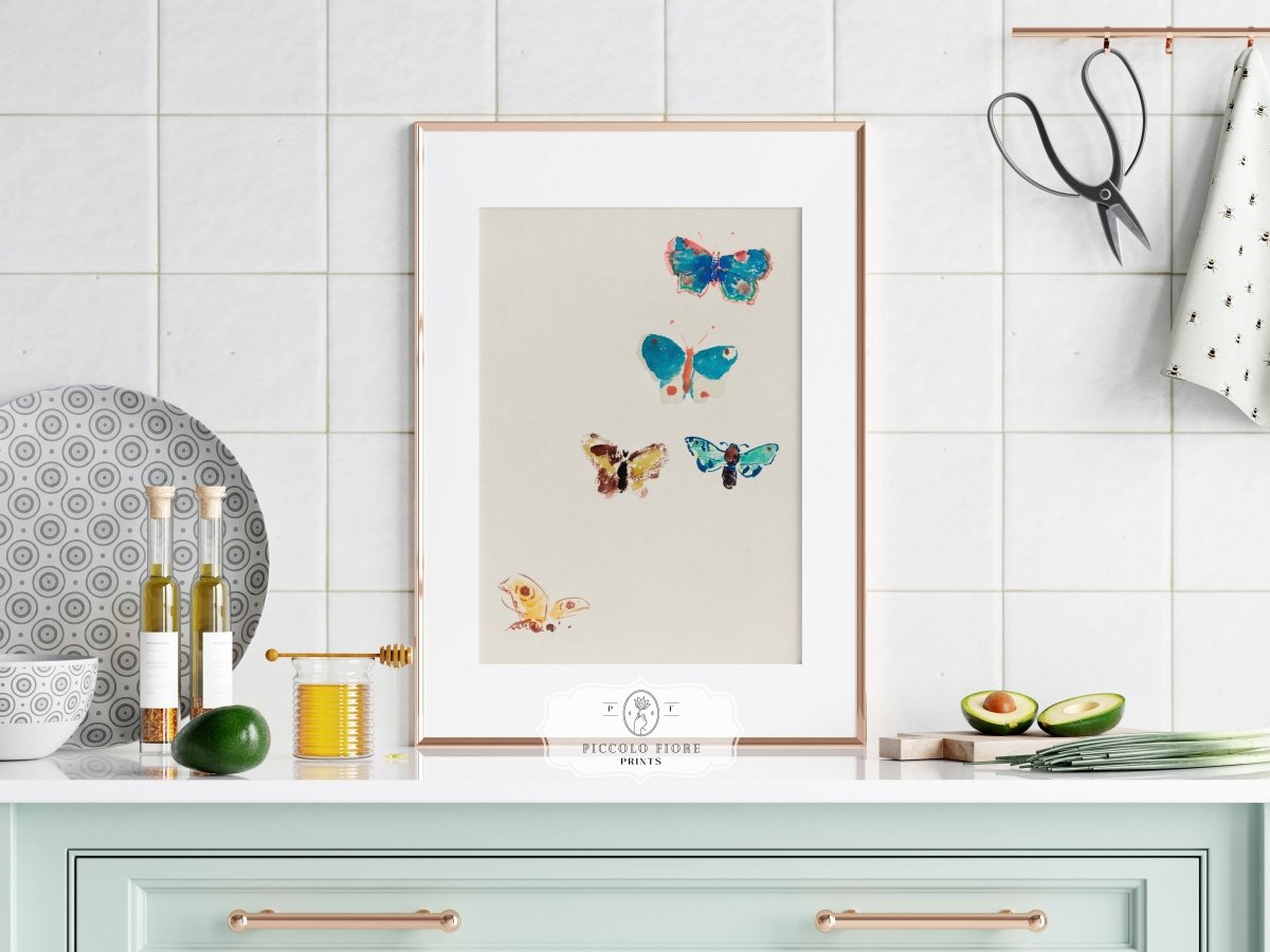 Flowers and Butterflies | Gallery Wall Set | 2 Prints | S11 - 1.3 - Gallery Wall Set - Piccolo Fiore Prints