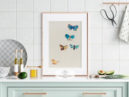 Flowers and Butterflies | Gallery Wall Set | 2 Prints | S11 - 1.3 - Gallery Wall Set - Piccolo Fiore Prints