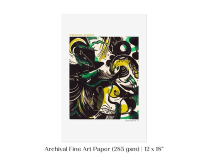 Franz Marc | Genesis II | P586 - Single Art Prints - Piccolo Fiore Prints