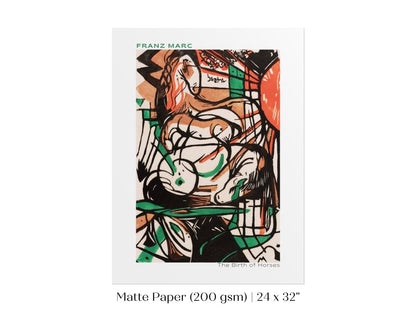 Franz Marc | The Birth of Horses | P588 - Single Art Prints - Piccolo Fiore Prints