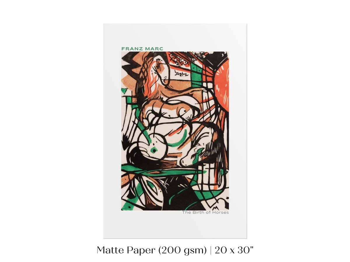 Franz Marc | The Birth of Horses | P588 - Single Art Prints - Piccolo Fiore Prints