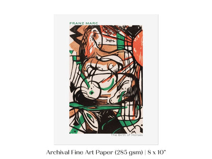Franz Marc | The Birth of Horses | P588 - Single Art Prints - Piccolo Fiore Prints