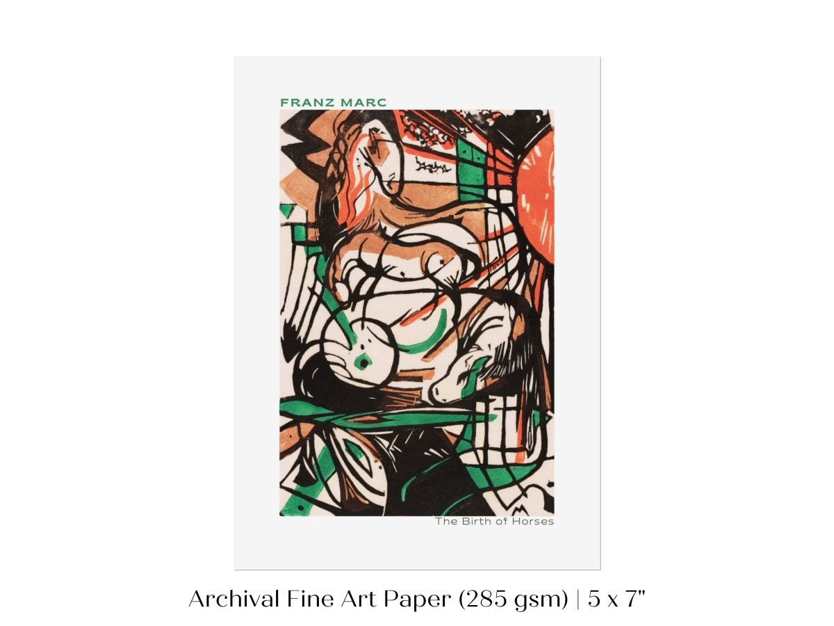 Franz Marc | The Birth of Horses | P588 - Single Art Prints - Piccolo Fiore Prints