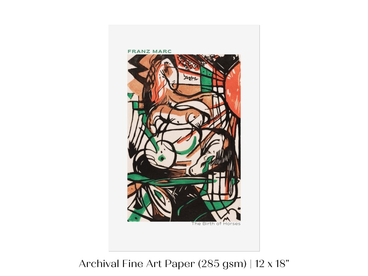 Franz Marc | The Birth of Horses | P588 - Single Art Prints - Piccolo Fiore Prints