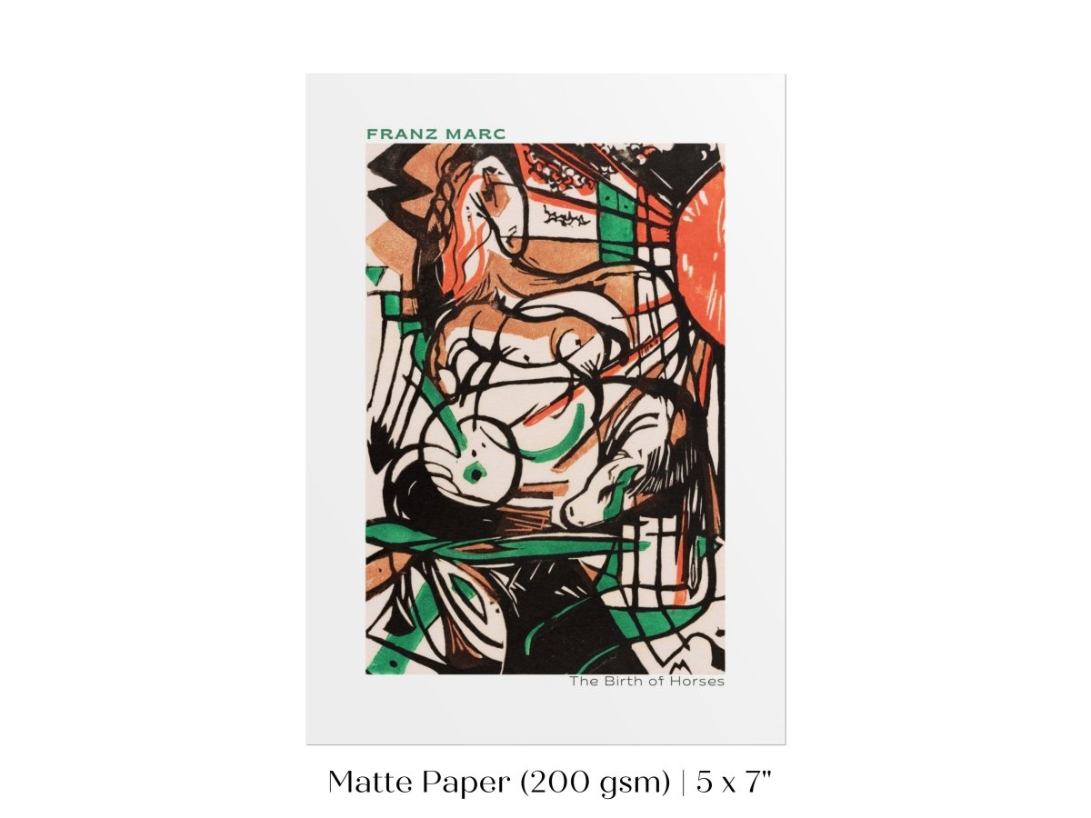 Franz Marc | The Birth of Horses | P588 - Single Art Prints - Piccolo Fiore Prints