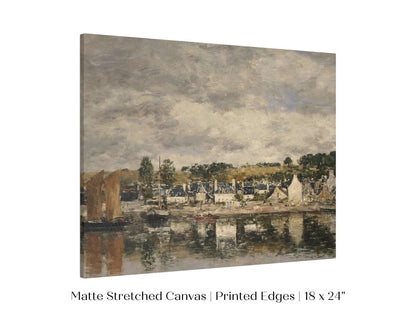 French Village by A River | P124 - Single Art Prints - Piccolo Fiore Prints