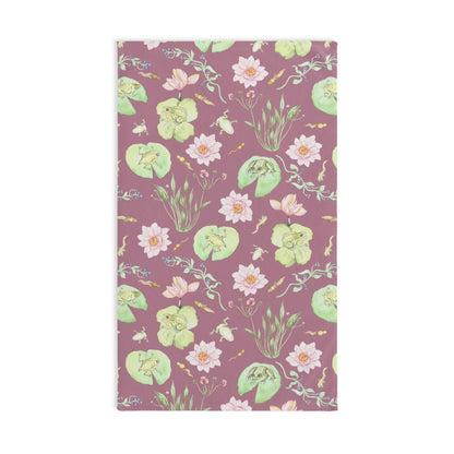 Frog Pond Evolution in Dusky Pink | Hand Towel - Hand Towel - Piccolo Fiore Prints