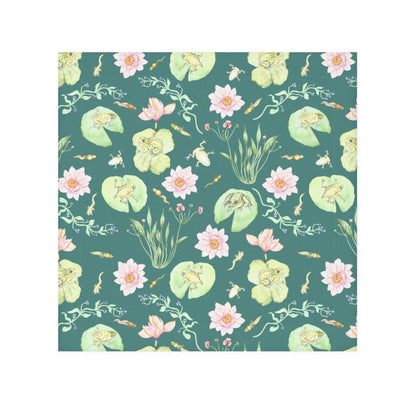 Frog Pond Evolution in Green | Face Towel - Face Towel - Piccolo Fiore Prints