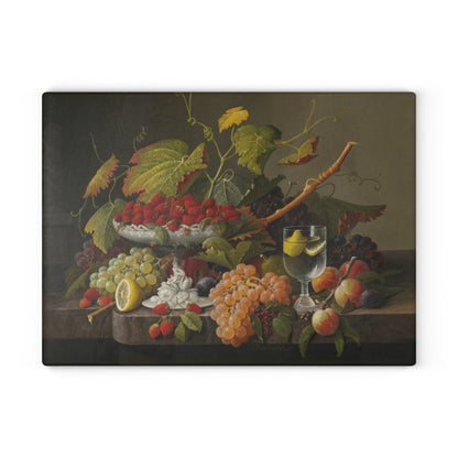 Fruit Feast | Glass Chopping Board - Glass Chopping Board - Piccolo Fiore Prints