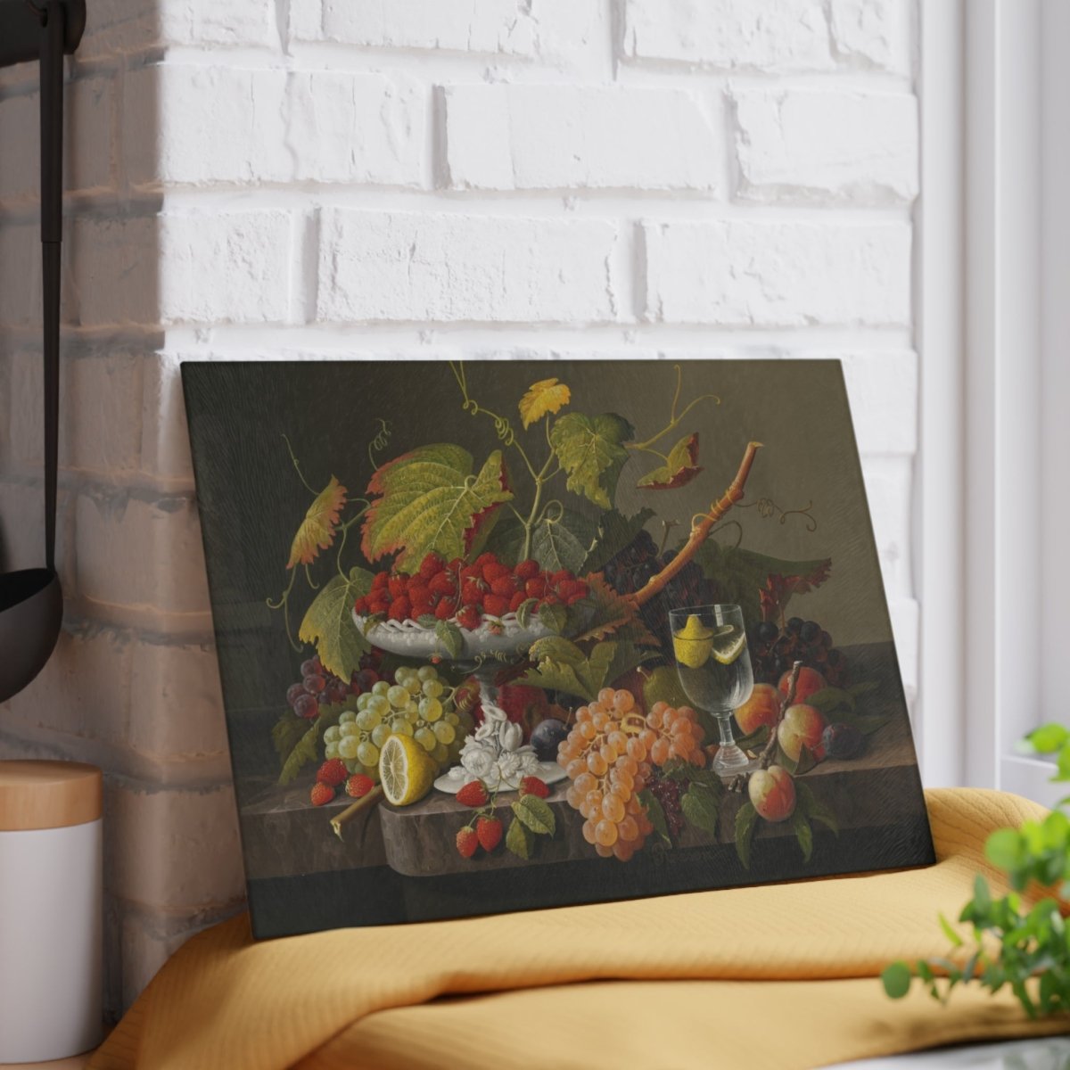 Fruit Feast | Glass Chopping Board - Glass Chopping Board - Piccolo Fiore Prints